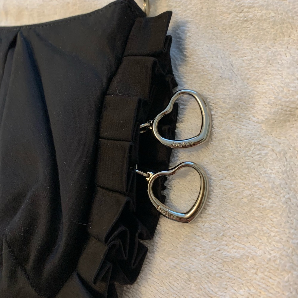 Bebe Satin Ruffle Bag - Picture 7 of 16